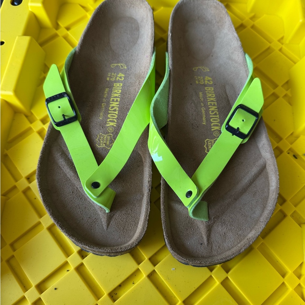 Birkenstock Adria Sandals - lime Green